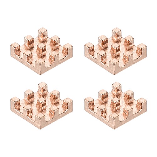 Pcs copper heatsink - copper, 6x6x2mm