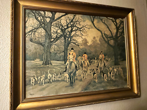 Harvey framed signed fox - framed,