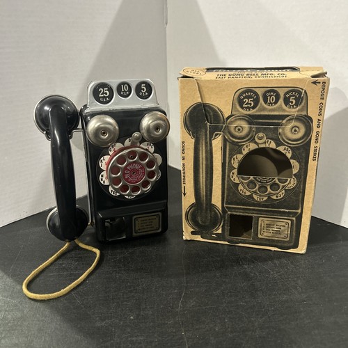 Vintage 1950 gong bell tin - vintage,