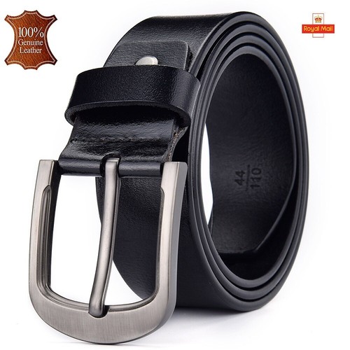 Mens genuine leather belt - genuine,