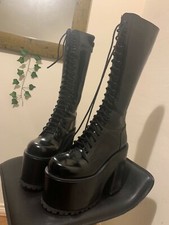Current Mood Rise Or Fall Vegan Leather knee high boots size 7 UK 
