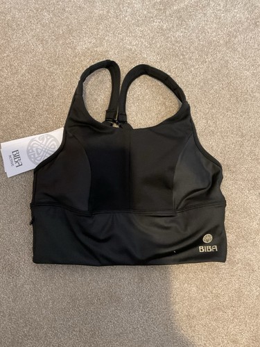 Biba active panel bra - panel, black