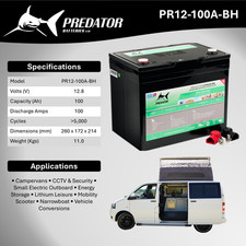 12V 100Ah LiFePO4 Leisure