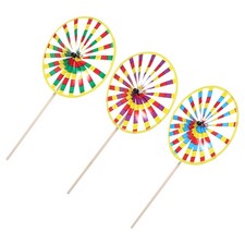  3 Pcs Windmill Garden Ornament Outdoor Decor Decorative Windmills