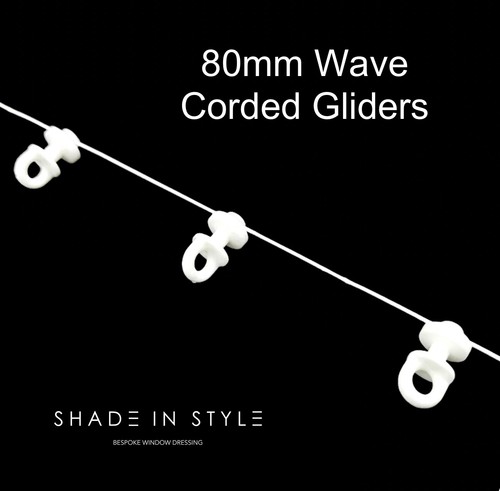80mm wave curtain gliders - curtain,