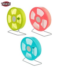 EXTRA  LARGE SOLID PLASTIC RAT RODENT CAGE WHEEL AND STAND 28 CM 11" TOY  61011 