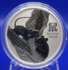 1oz 2020 Lunar III - 2024 Mouse Ox Tiger Rabbit Dragon Silver 999 Australia