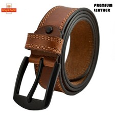 Leather Mens Belt Belts Real