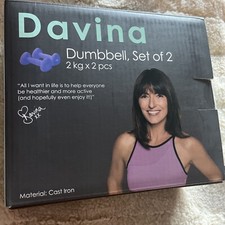 Davina McCall High Quality Dumbbells Purple Set Of 2 each weight 2 kg NEW