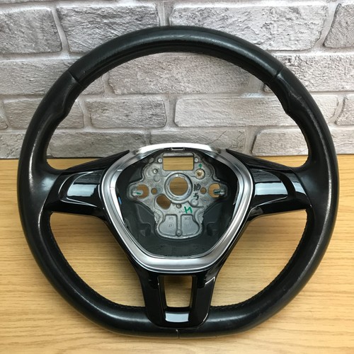Genuine black leather flat - genuine, vw