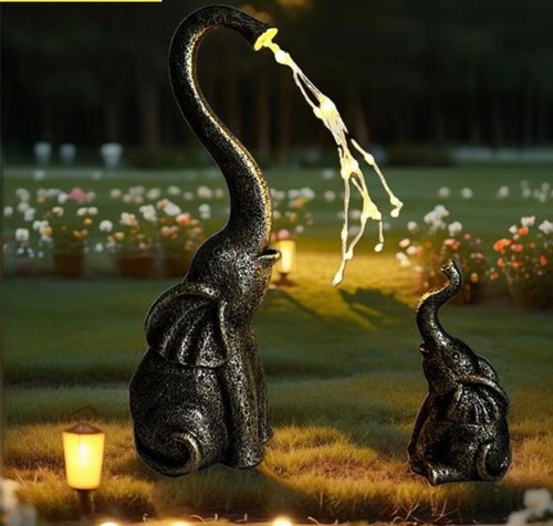 Solar elephant led light - elephant,