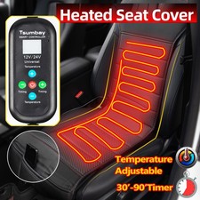 Universal Car Heated Seat Cover Cushion Warmer Pad 12-24V winter warming Leather