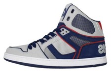 Osiris Mens Hi Top Skate Trainers- NYC 83 CLK Navy Grey Red