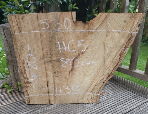 Spalted chestnut live edge - spalted,