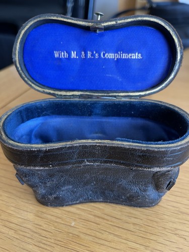 Vintage leather opera glasses - vintage,
