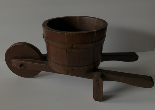 Wooden wheelbarrow barrel - wooden,