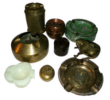 Lot of Vintage Retro Ashtrays