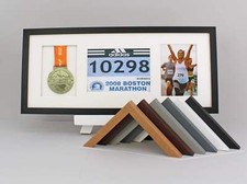 Medal display Frame with Apertures for Medal, Bib number (21x15cm) and Photo. 25