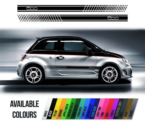 Side stripes for fiat 500 - side,