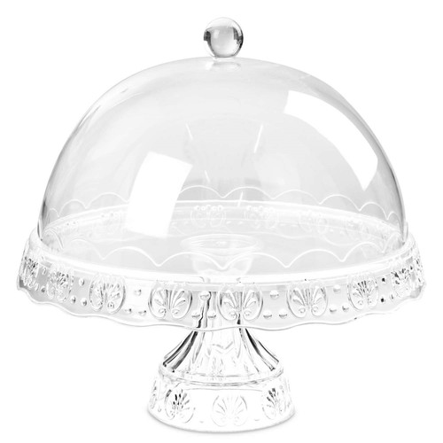 Cake stand with dome - with, cover
