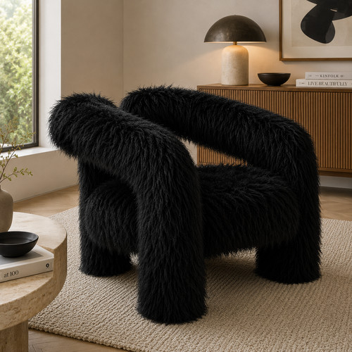 Faux mongolian sheepskin - mongolian,
