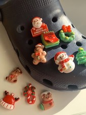 10Pcs Merry Christmas Shaped Xmas DIY Shoes Decoration For Croc Charms Gifts