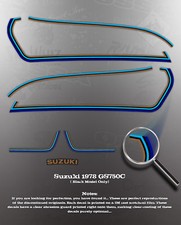 SUZUKI 1978 GS750 GS750C TAIL COWL TANK DECAL KIT