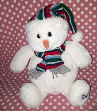 CHARITY SALE FINAL LIST TESCO CHILLY & FRIENDS SNOWMAN SOFT PLUSH TOY TEDDY