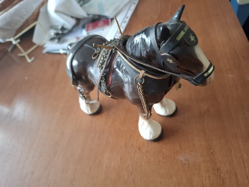 Vintage ceramic draft horse - draft,