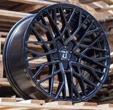 18" VAUXHALL INSIGNIA 2017-2022 WOLFRACE71 VENOM GLOSS BLACK 8.5J ALLOYS X4