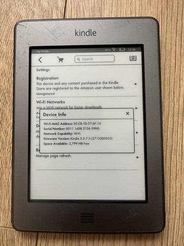 Kindle touch d01200 - kindle,