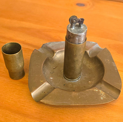 Brass ww2 trench art - brass,