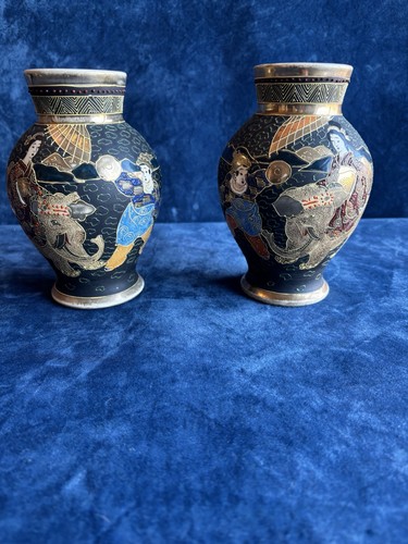Pair japanese satsuma - pair, of
