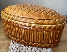 Michel Caugant 1950 Majolica Terrine Soup Bowl