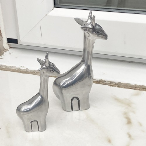 Small set metal giraffe - small,