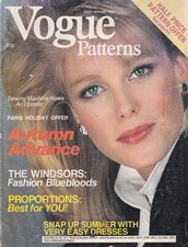 VOGUE PATTERNS 82 NANCY DONAHUE ROSEMARY MACGORTHA  CATHERINE OXENBERG TERRI MAY