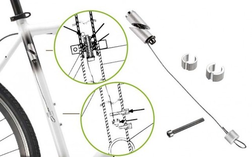 Seatpost security cable anti - seatpost,