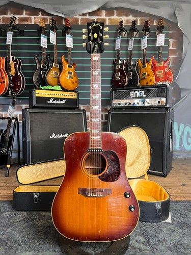 Gibson 160e cherry sunburst - gibson, j-160e