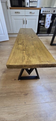Rustic dining kitchen bench - rustic,