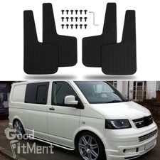 For VW Transporter T5 T6 2 TDI Front&Rear Mud Flaps Splash Guards 4Pcs/Set Black