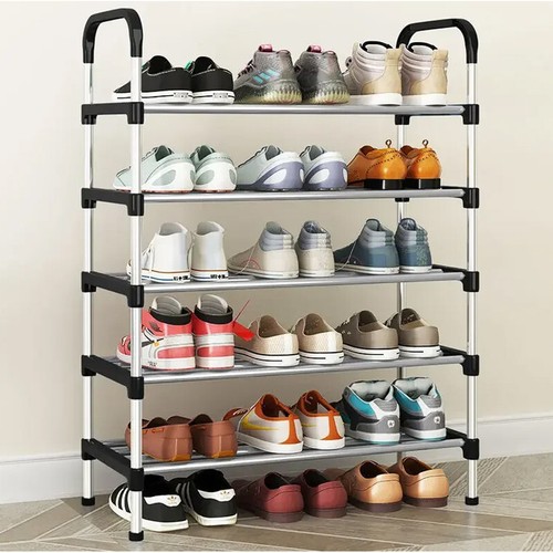 Stainless steel shoe rack - steel,