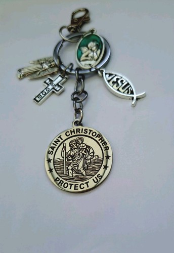 Religious keychain keyring