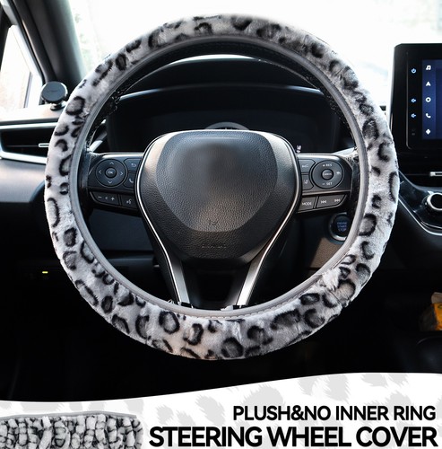 Fluffy leopard print car - fluffy,