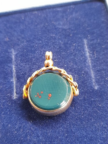 Vintage 9ct gold bloodstone - 9ct,