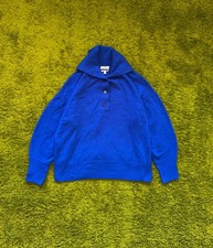 COS 100% cashmere blue pullover sweater womens size L