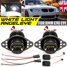 2x LED Angel Eyes Halo Ring Light Bulb For BMW 3 Series E90 E91 LCI 40W No Error
