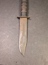Vintage US Military KA-BAR Fighting Knife - Marked "N.S.N." - WWII Era Classic!
