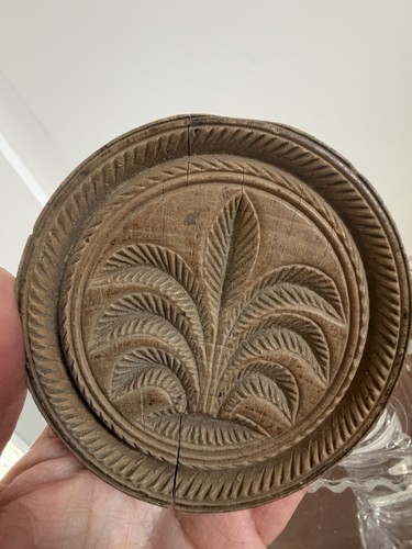 Antique butter stamp press - antique,