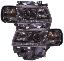Black DRL Devil Eye Headlights