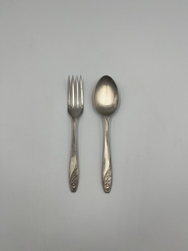 Vintage silver plated fork - silver-plated, and